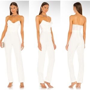 NBD Conner Jumpsuit in White Size M